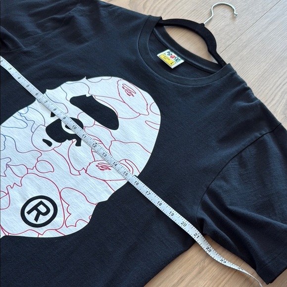 Bape Black Short Sleeve Tee with Bold Graphic - Picture 5 of 7